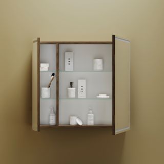 Зеркальный шкаф с LED подсветкой Sancos Mirror MI80ECH 79см дуб чарльстон